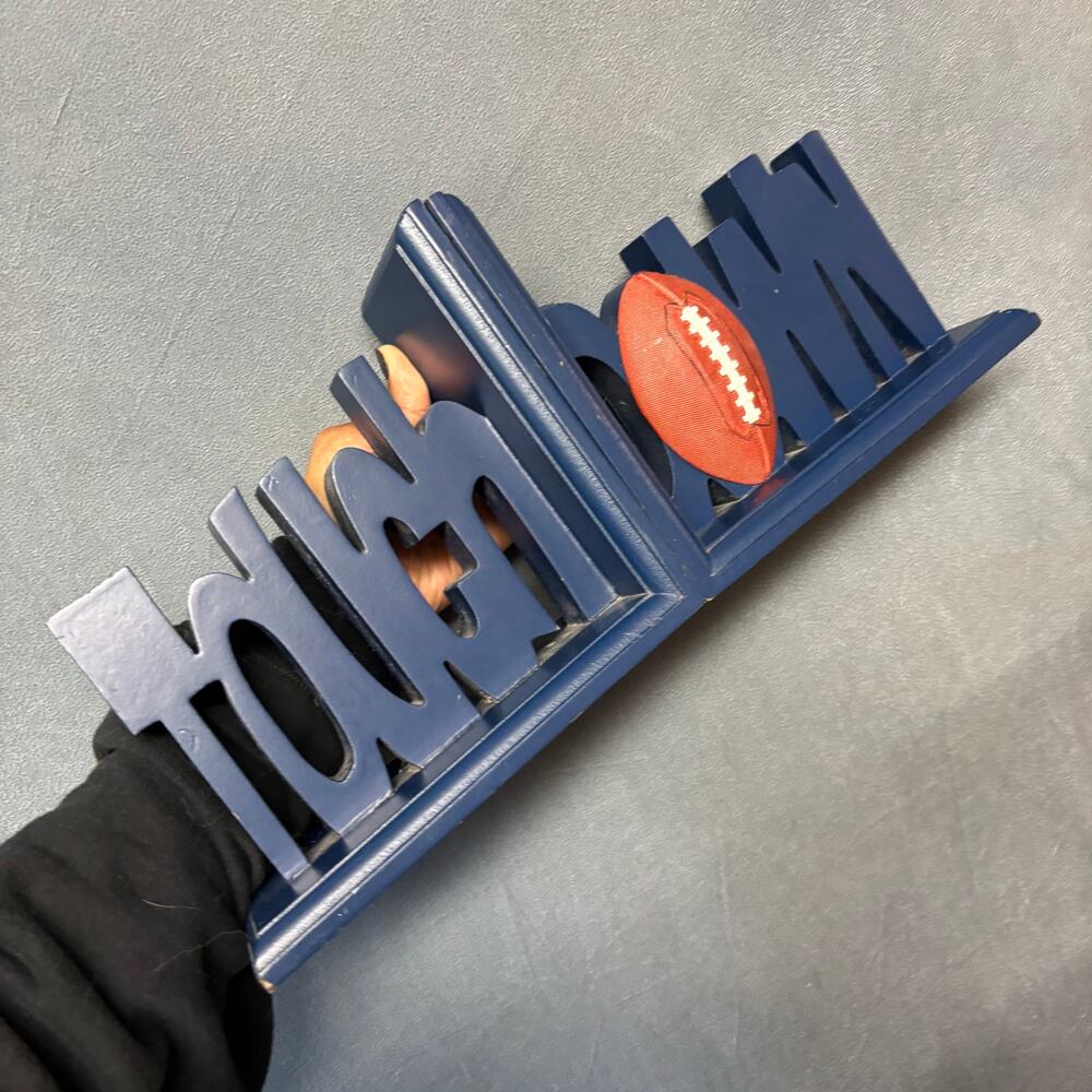 Navy Home Word Bookends - Decorative Home Accents